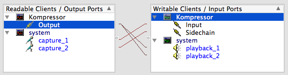 Kompressor in QjackCtl