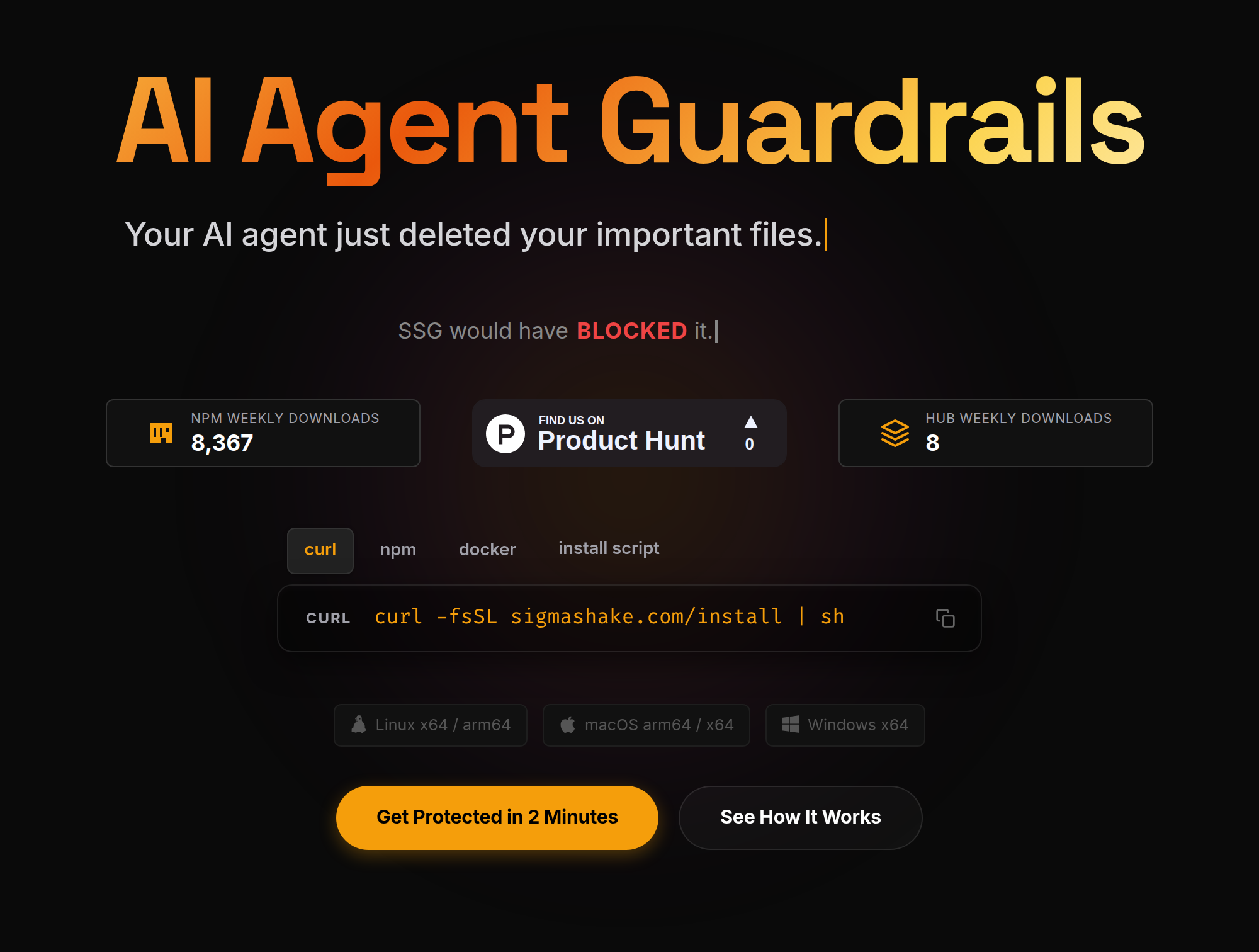 SigmaShake — AI Agent Guardrails