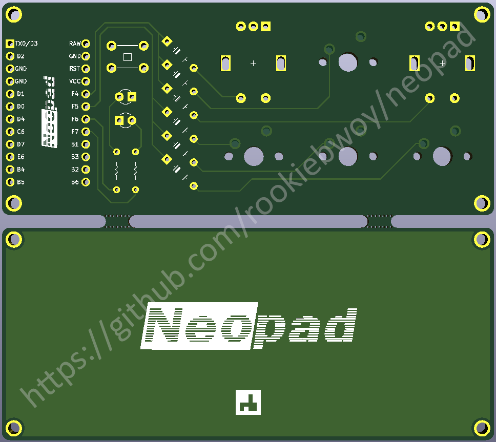 Neopad PCB front