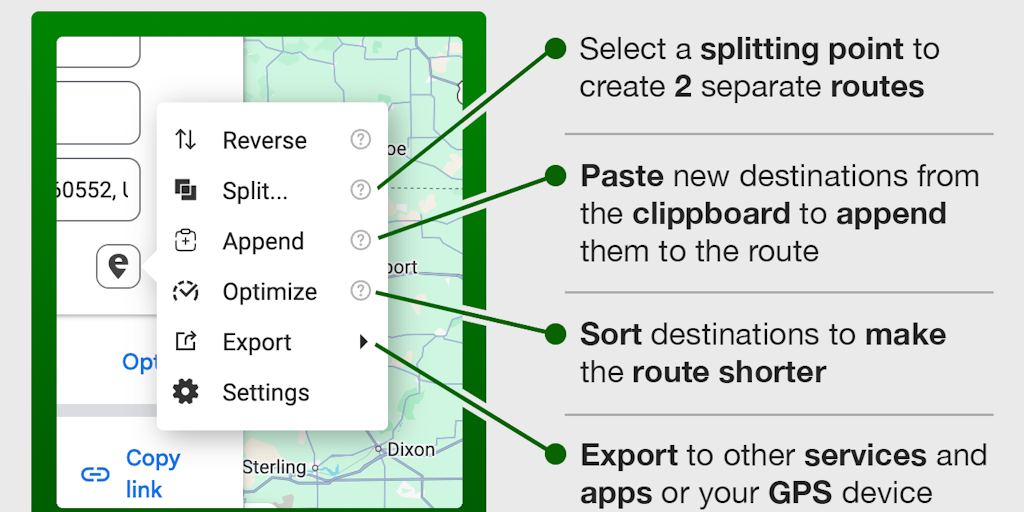 Google Maps Extended Routes