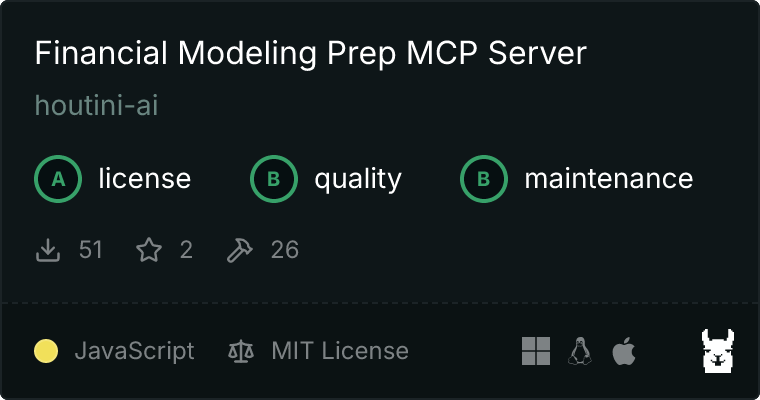 Financial Modeling Prep MCP server