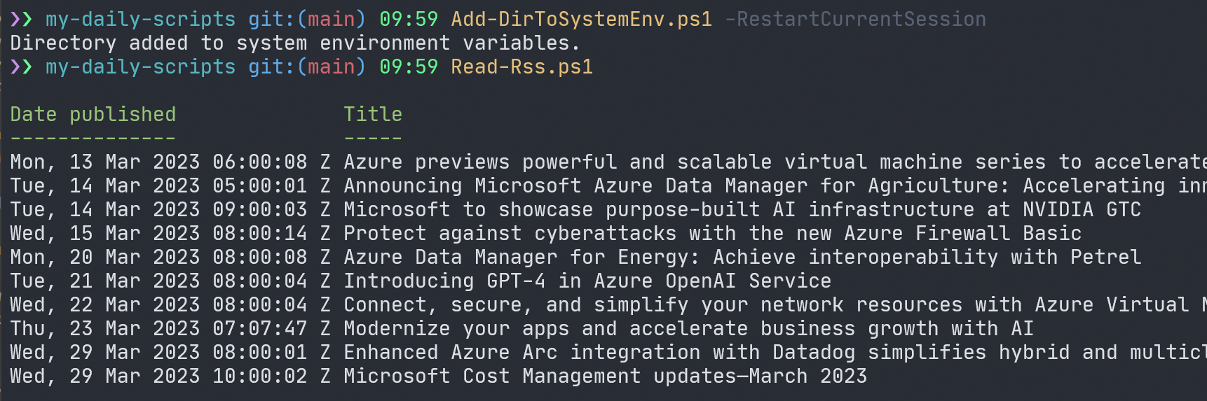 Scripts added to system path