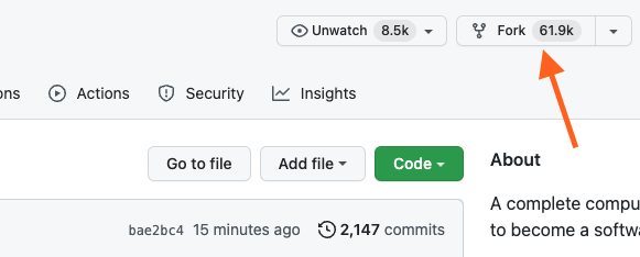 GitHub रेपोची फोर्किंग