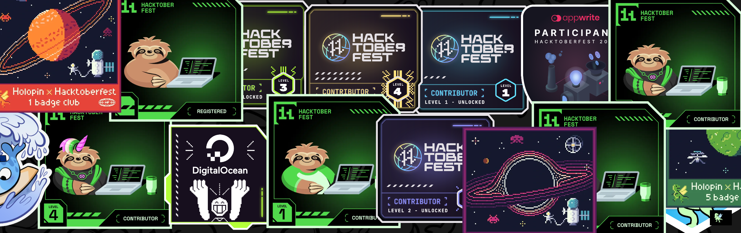 An image of @buraksakalli's Holopin badges, which is a link to view their full Holopin profile