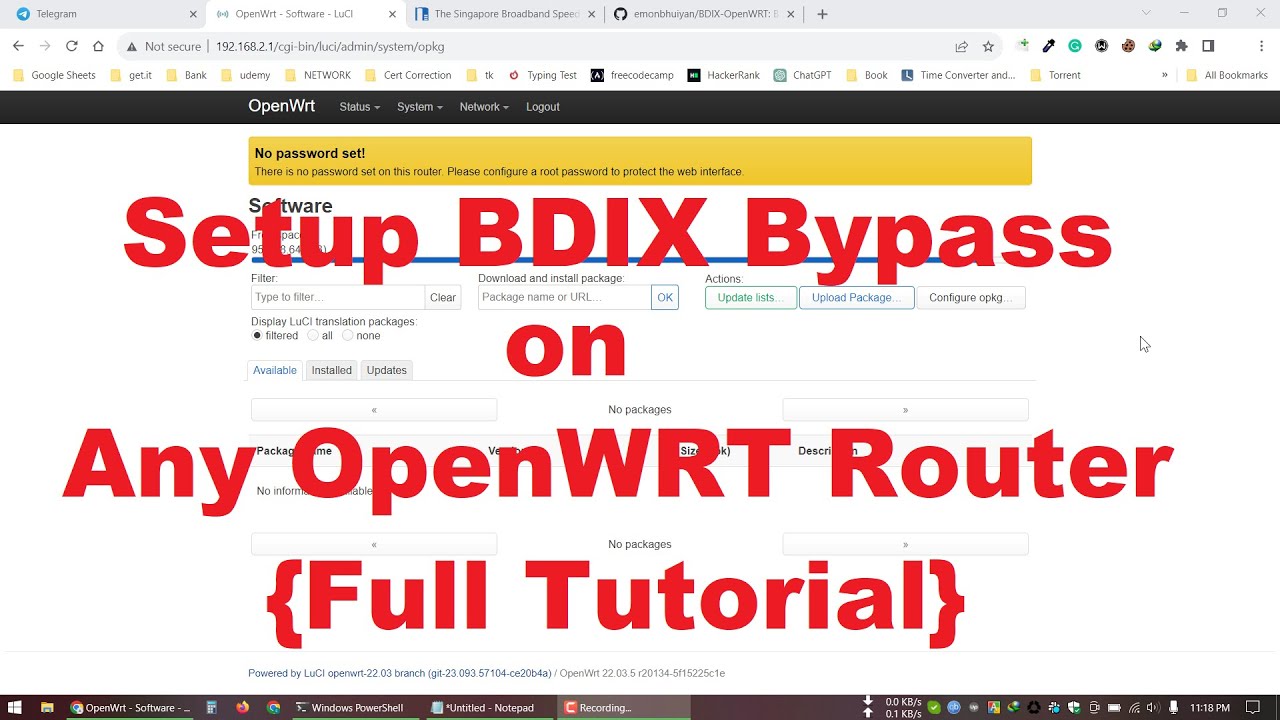 Install BDIX bypass on OpenWRT router