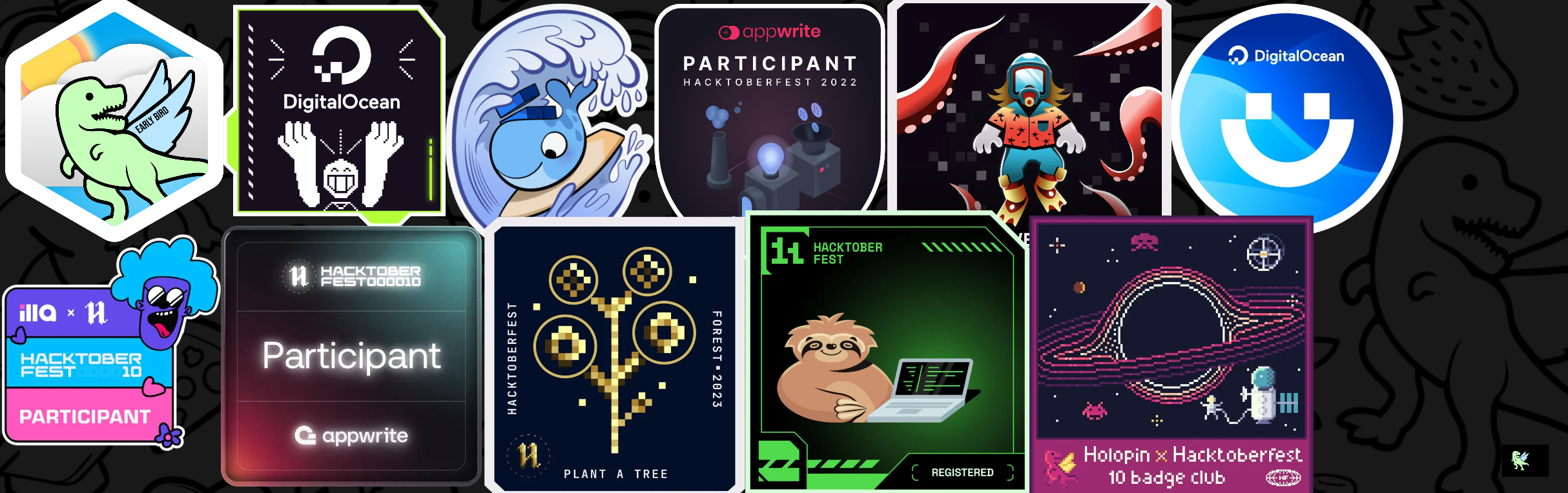 @alishen's Holopin board