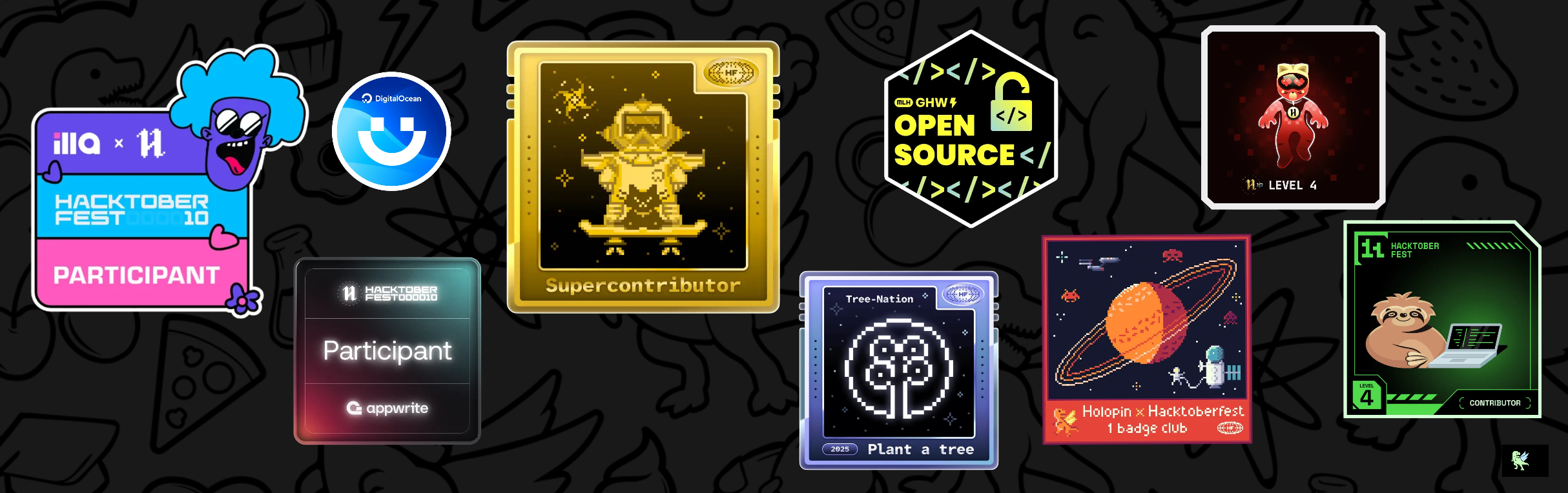 An image of @sanjaysah101's Holopin badges, which is a link to view their full Holopin profile