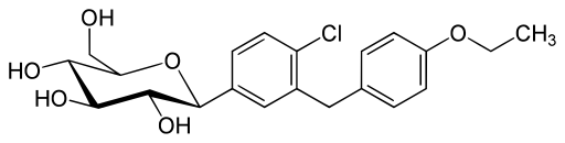 Dapagliflozin structure