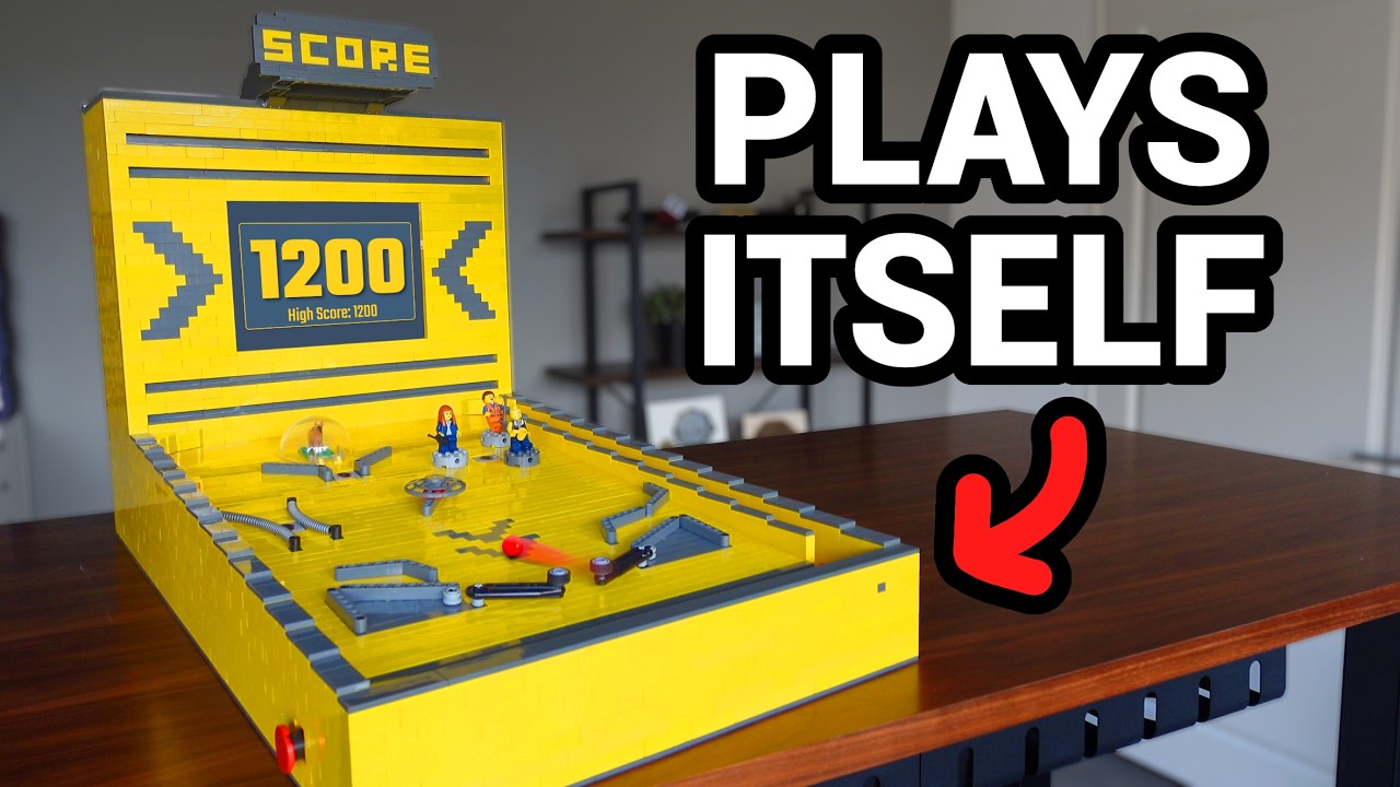AI LEGO Pinball machine video