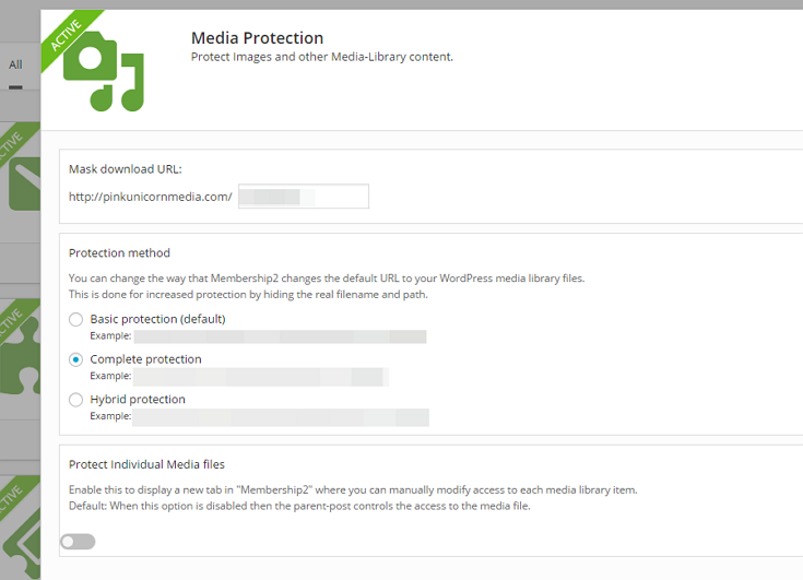 M2 Media Protection Options