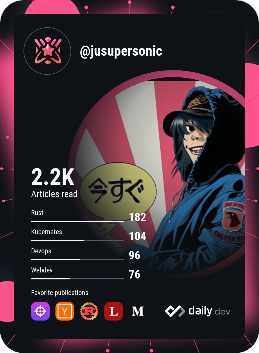 JuSuperSonic's Dev Card