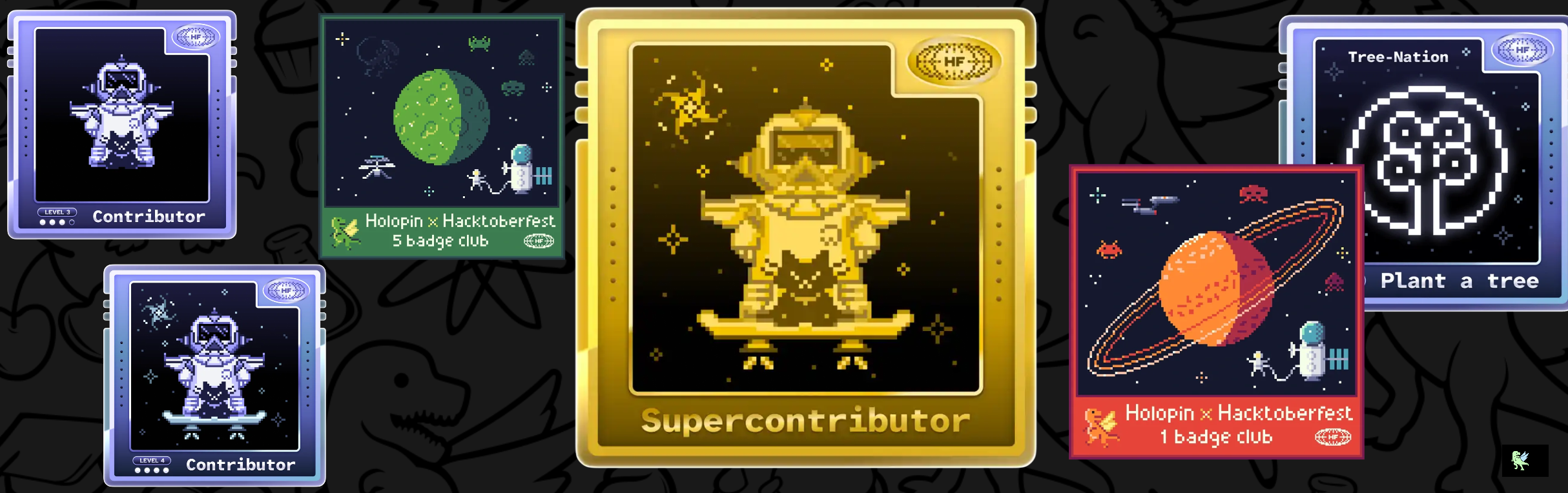 An image of @grandlaye's Holopin badges, which is a link to view their full Holopin profile