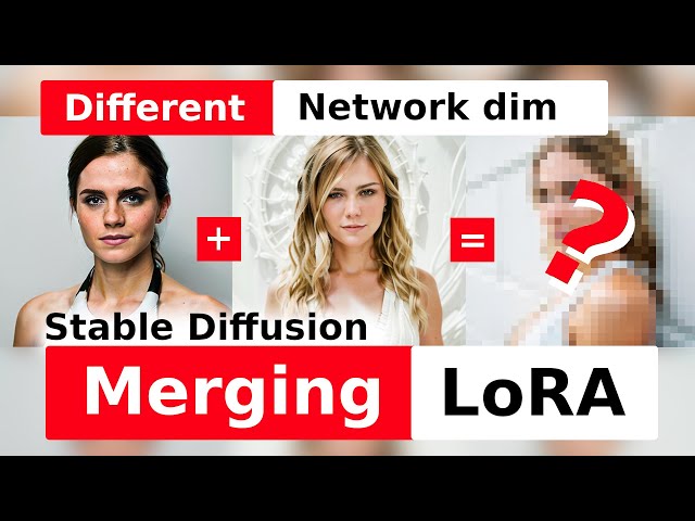 Different network dim - Stable Diffusion merging LoRA models with How To