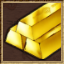 Three gold bars