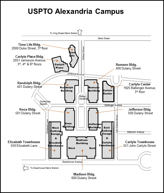 USPTO Campus Map