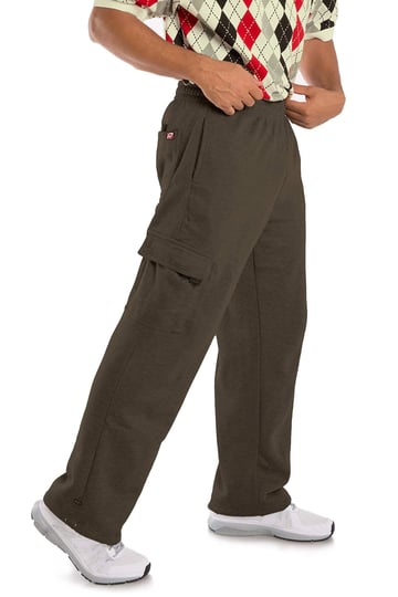 vibes-mens-fleece-cargo-sweatpants-relaxed-fit-bungee-cord-open-bottom-size-2xl-green-1