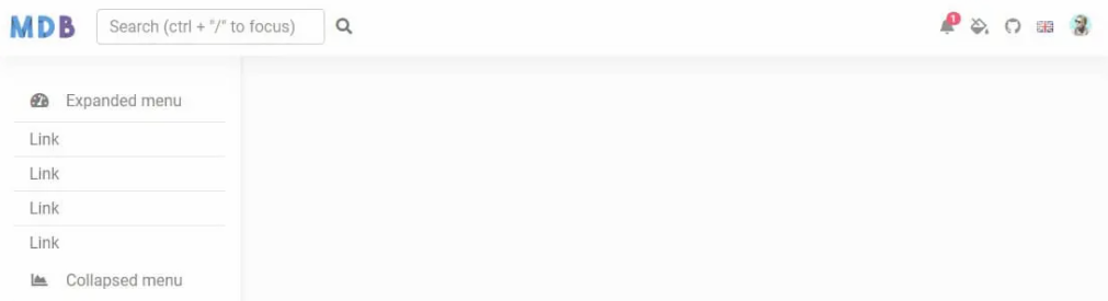React Side Navbar Collapse