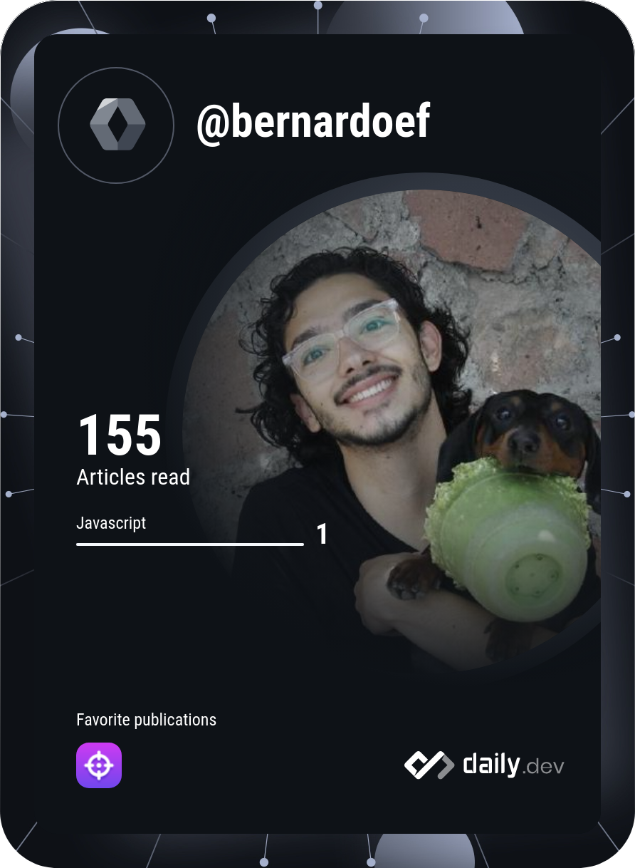 Bernardo Estrada's Dev Card