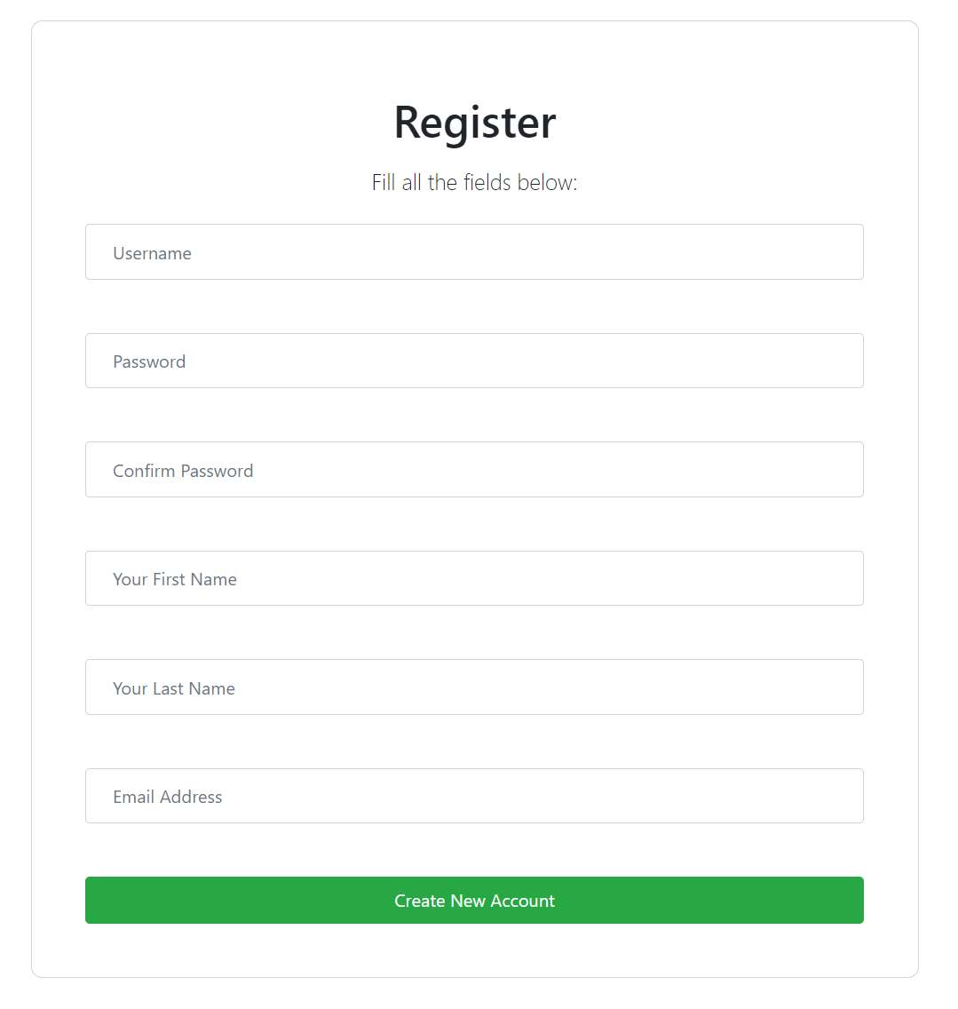 Register Page