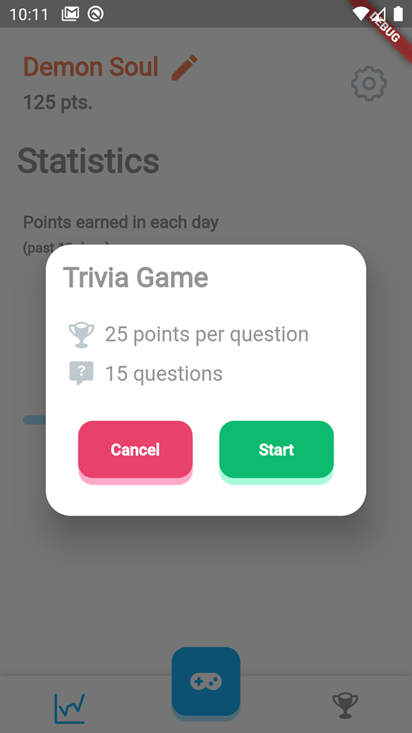 Start Trivia Game