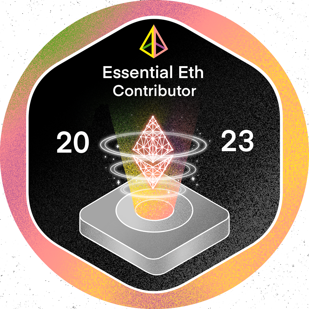 GitPOAP: 2023 Essential Eth Contributor GitPOAP Badge