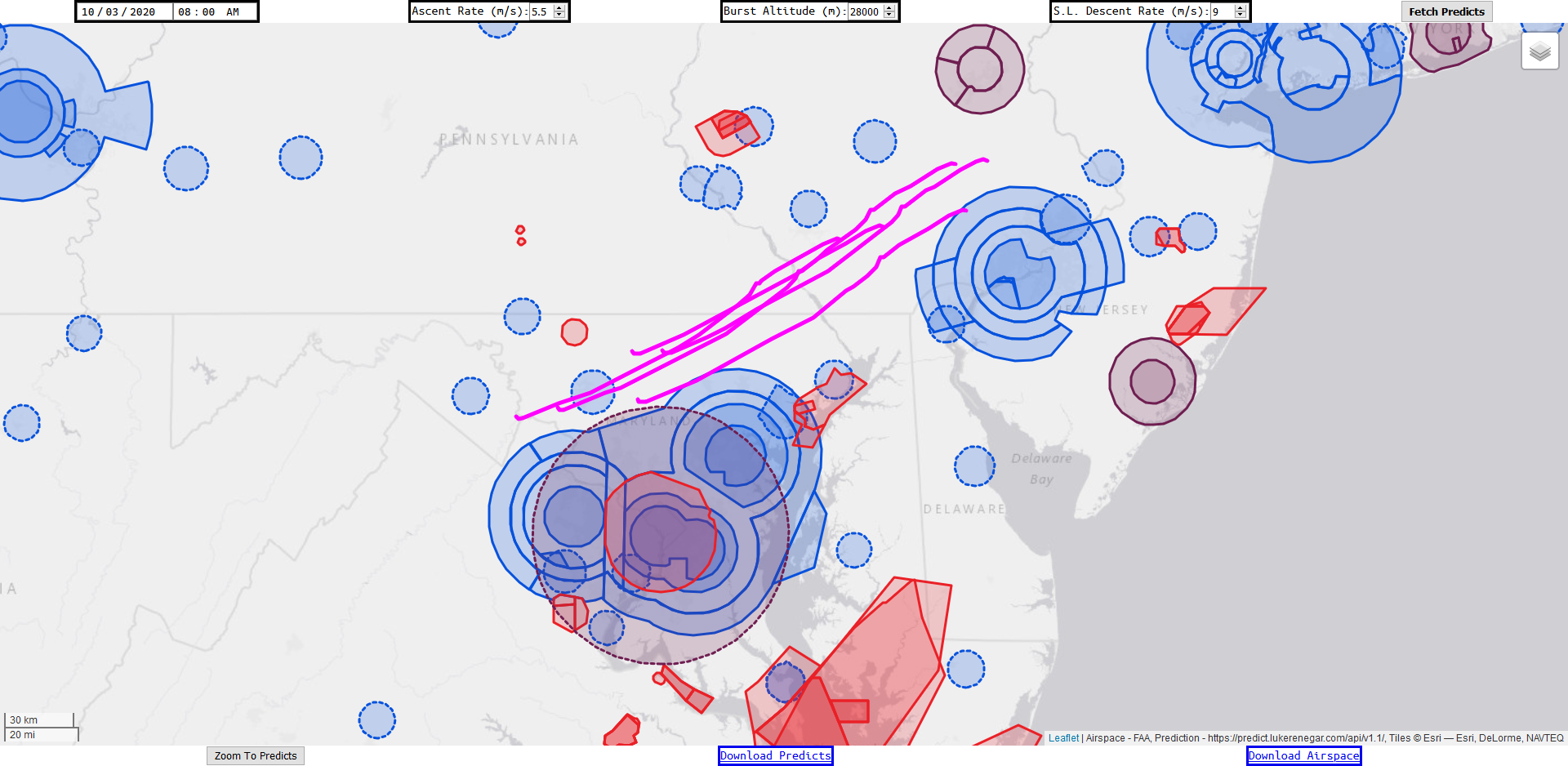 prediction map