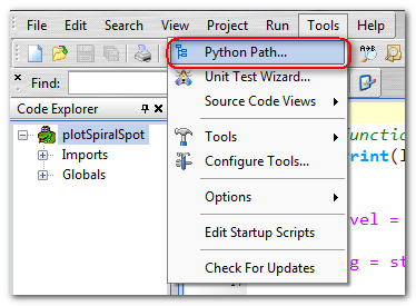 Python Path in PyScripter1