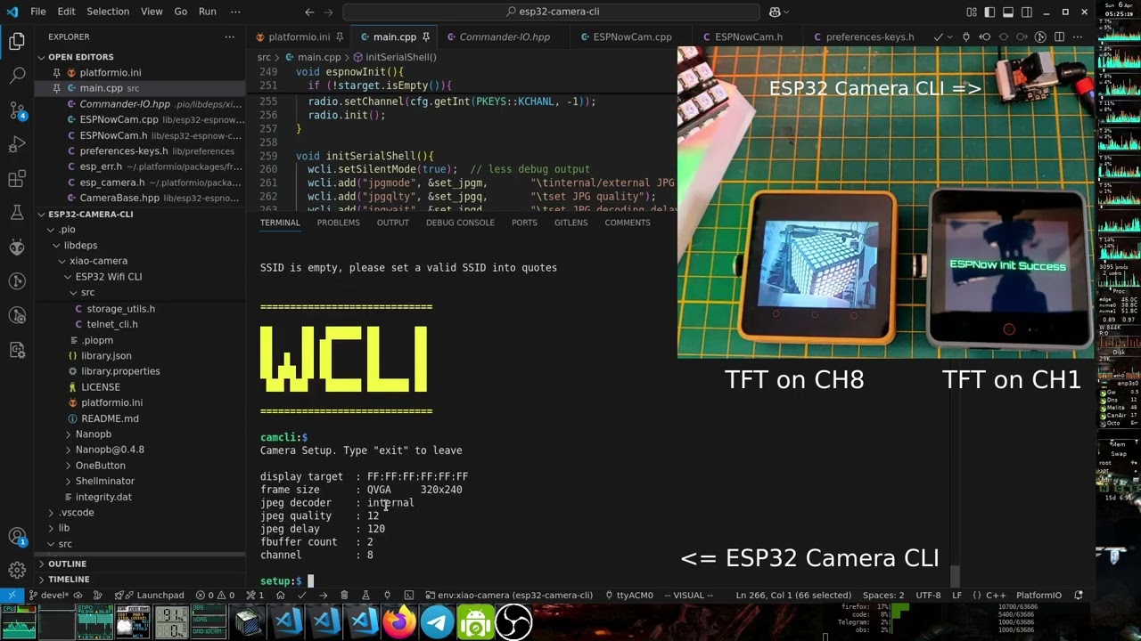 ESP32 Camera CLI Demo