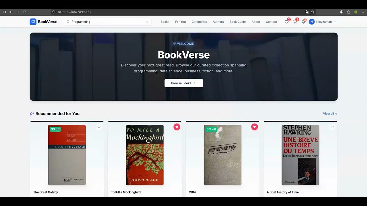 BookVerse Demo Video