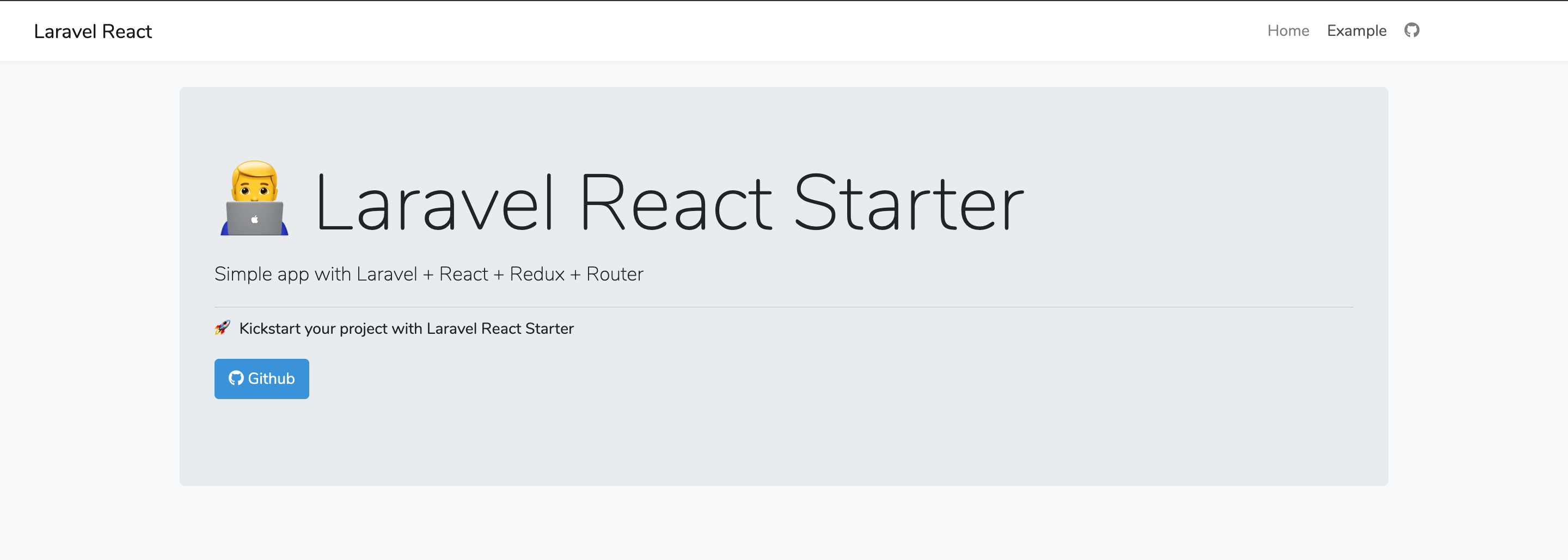 Laravel React Starter