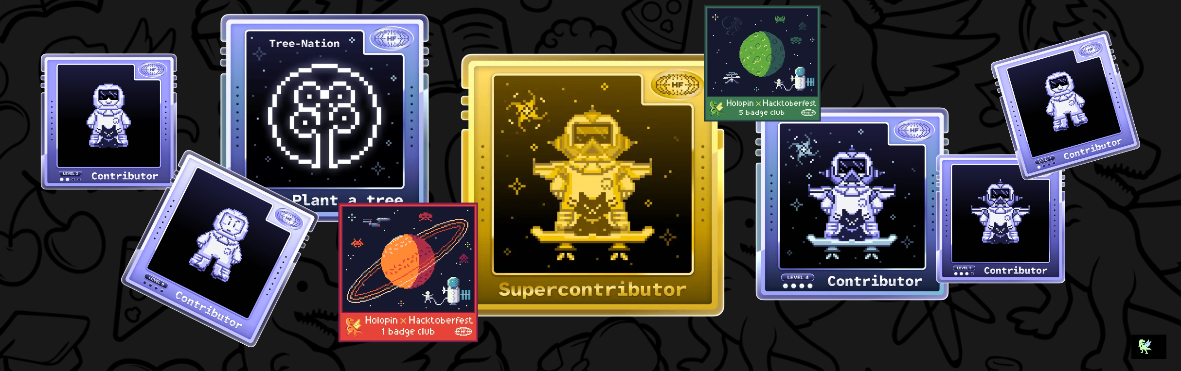 @ranurag's Holopin badges