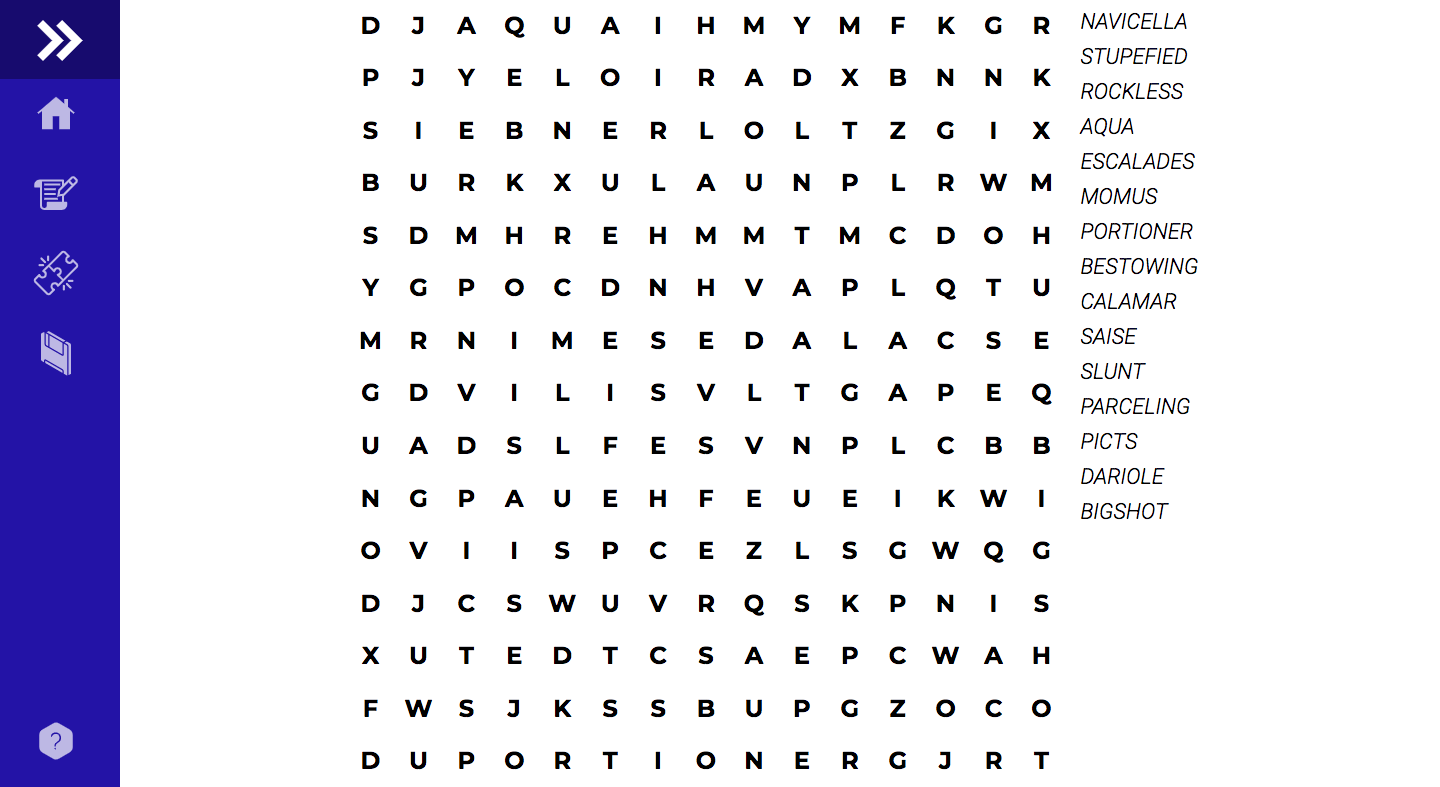 Word Search Unsolved