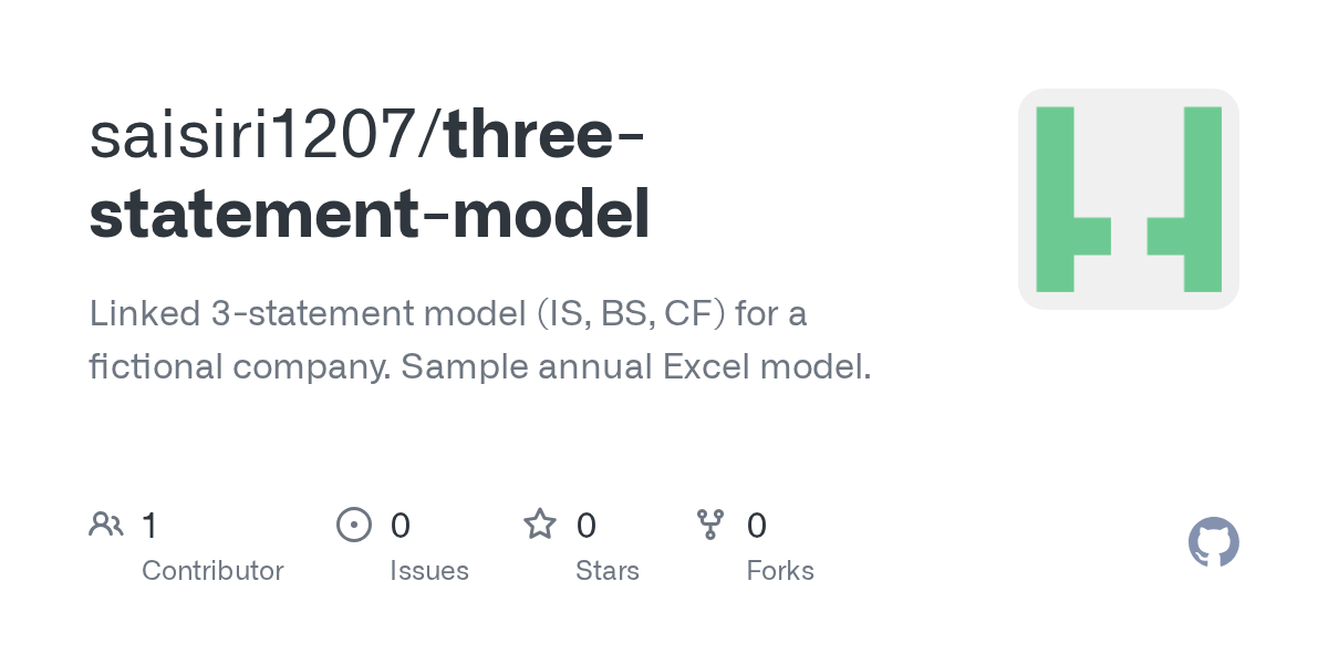 Three statement model