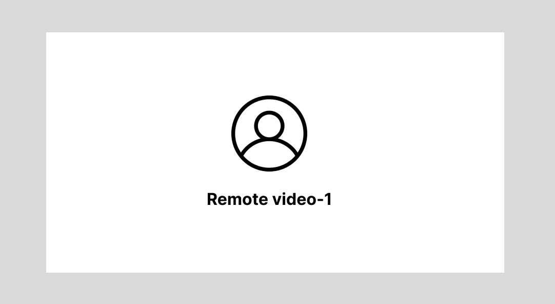 Single remote speaker video pane