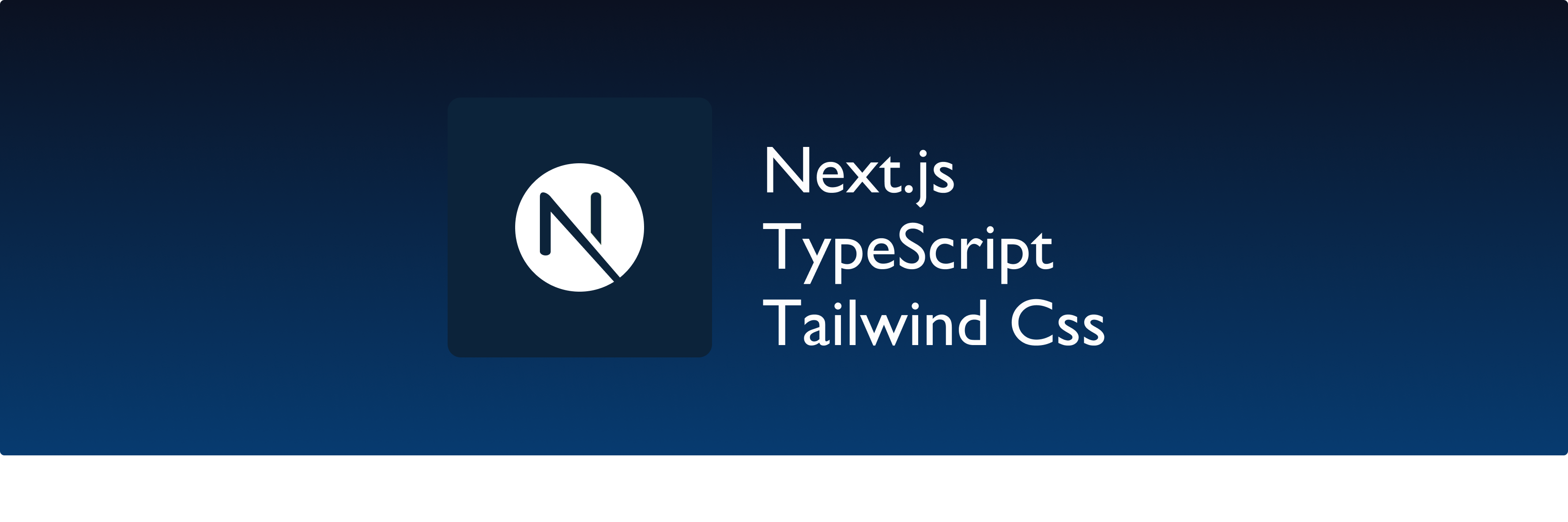 Next.js TypeScript Starter