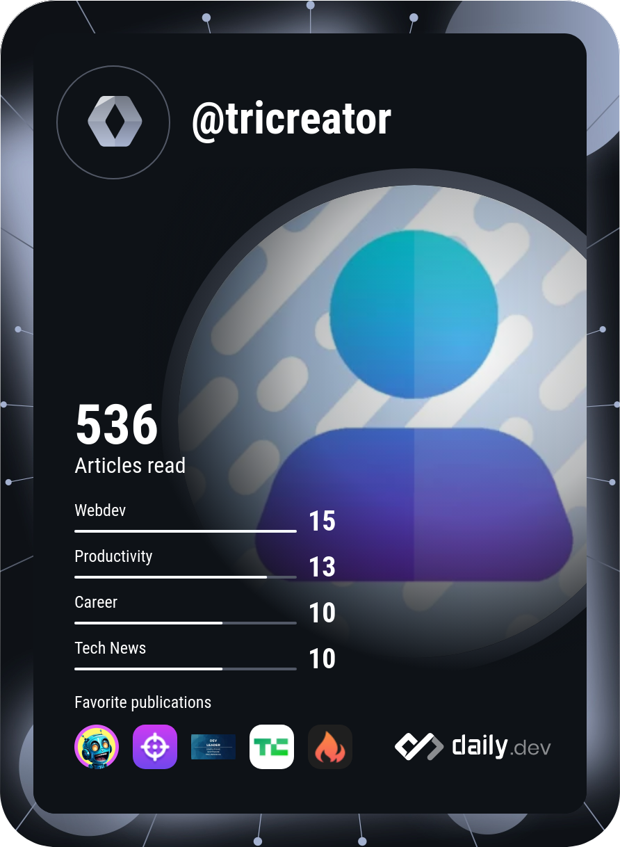 TriumphantCreatorX's Dev Card