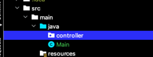 Project structure with one packages