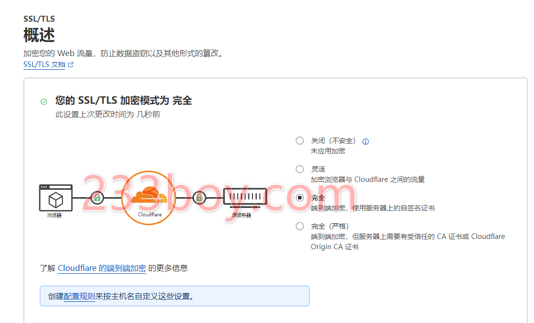 设置SSL/TLS：完全