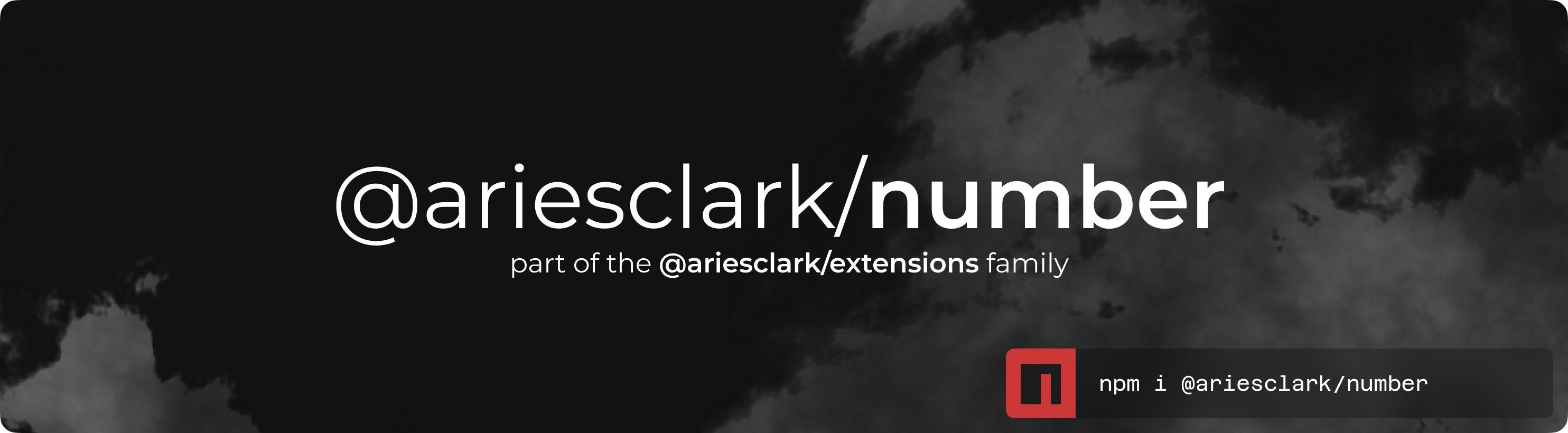 @ariesclark/number logo