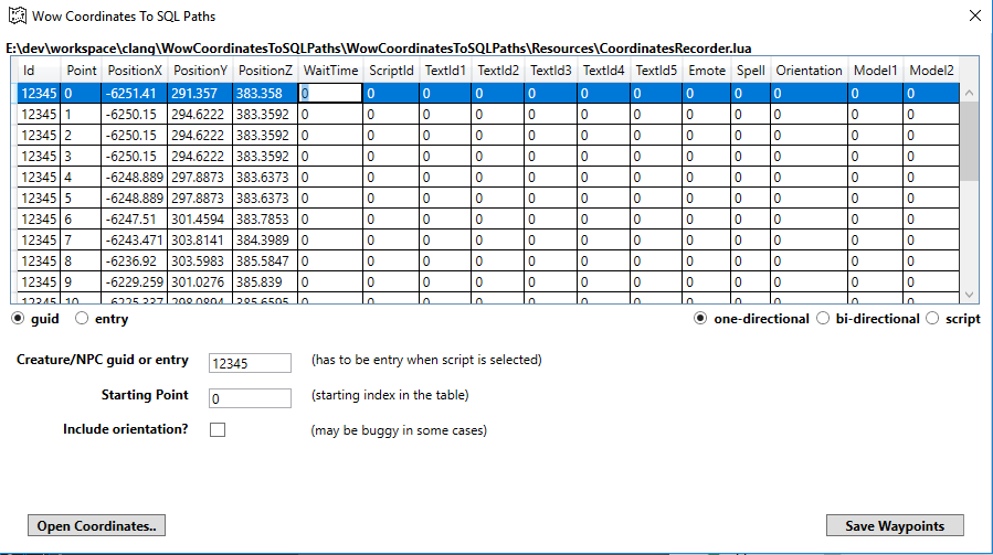 Editeable Data Grid