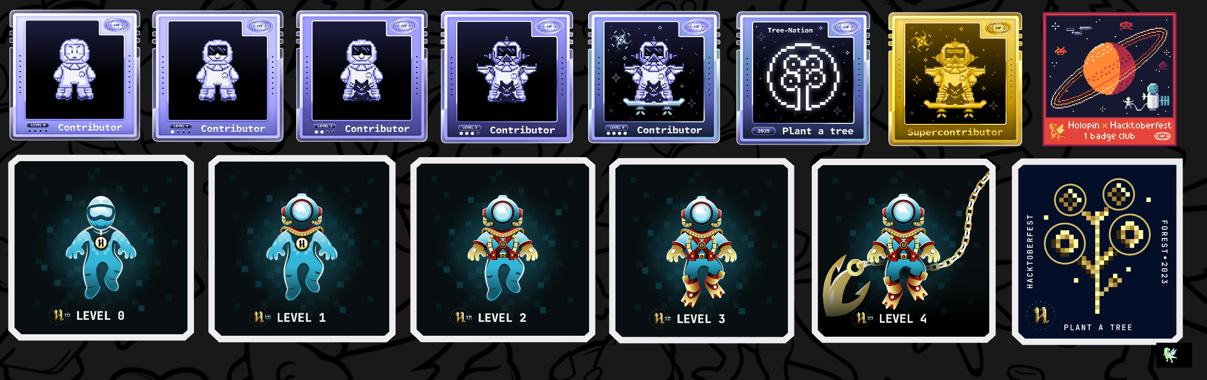 An image of @lakshanrukantha's Holopin badges, which is a link to view their full Holopin profile