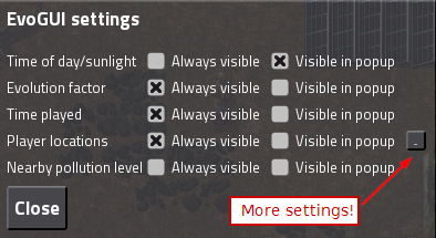 Moar settings