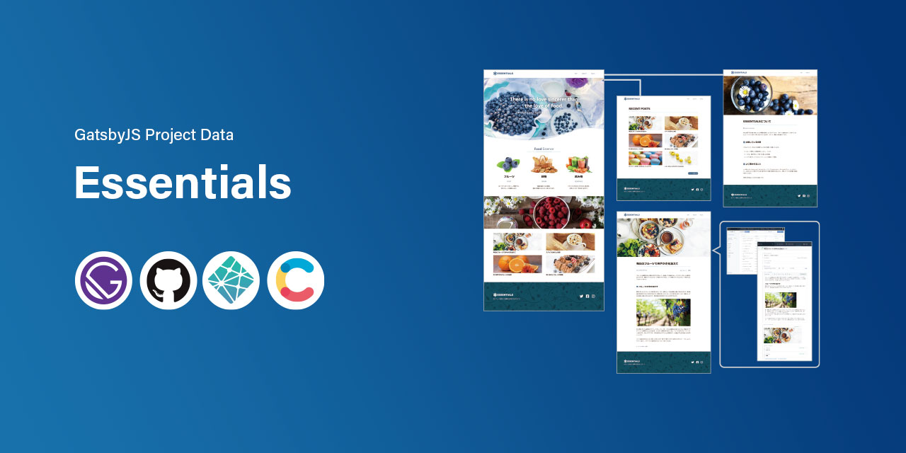 GatsbyJS Project Data - Essentials