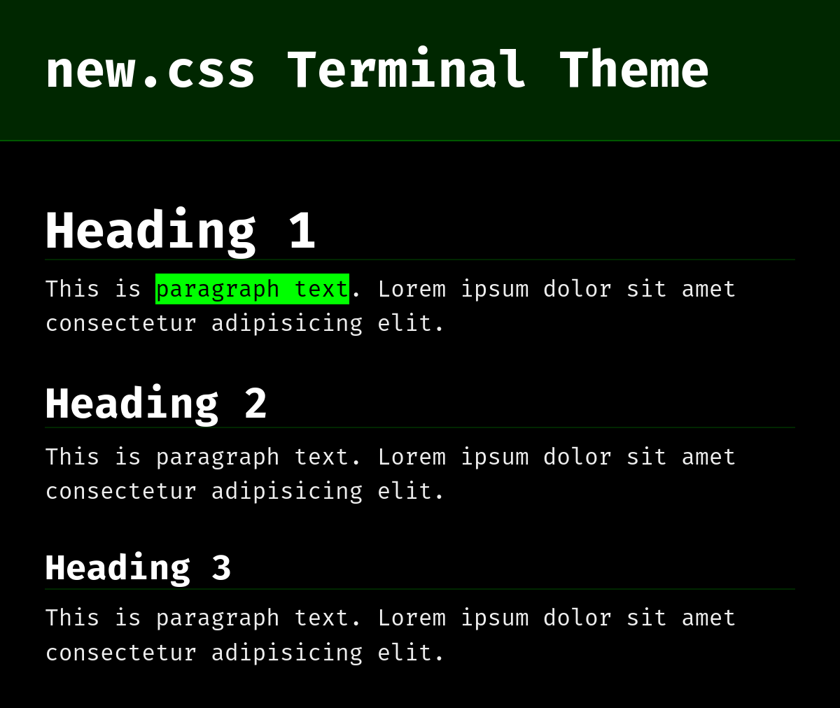 Terminal theme