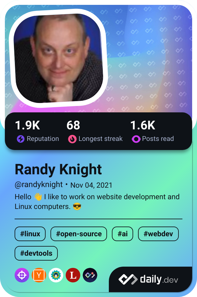 Randy Knight's Dev Card