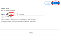 Create Bundle ID
