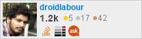 profile for droidlabour on Stack Exchange, a network of free, community-driven Q&A sites