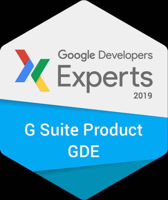 Google Developers Expert - Google Apps Script, GSuite