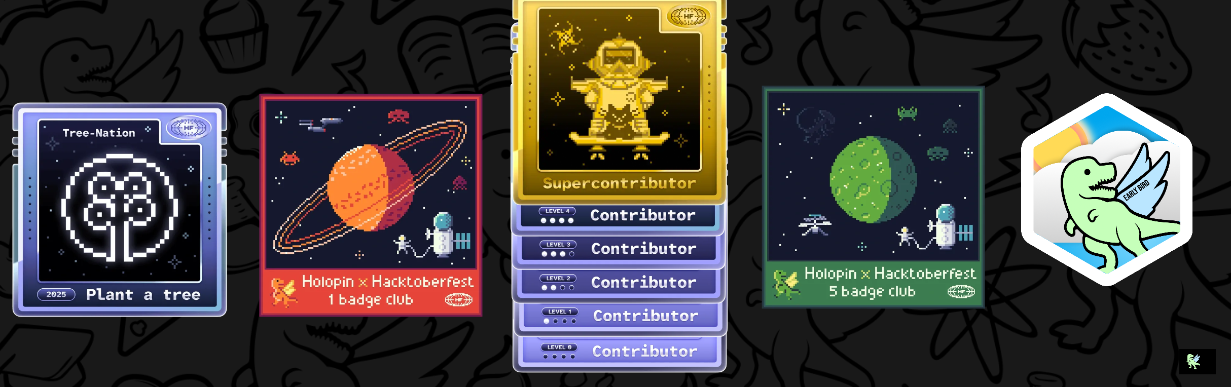 An image of @ujjansh05's Holopin badges, which is a link to view their full Holopin profile