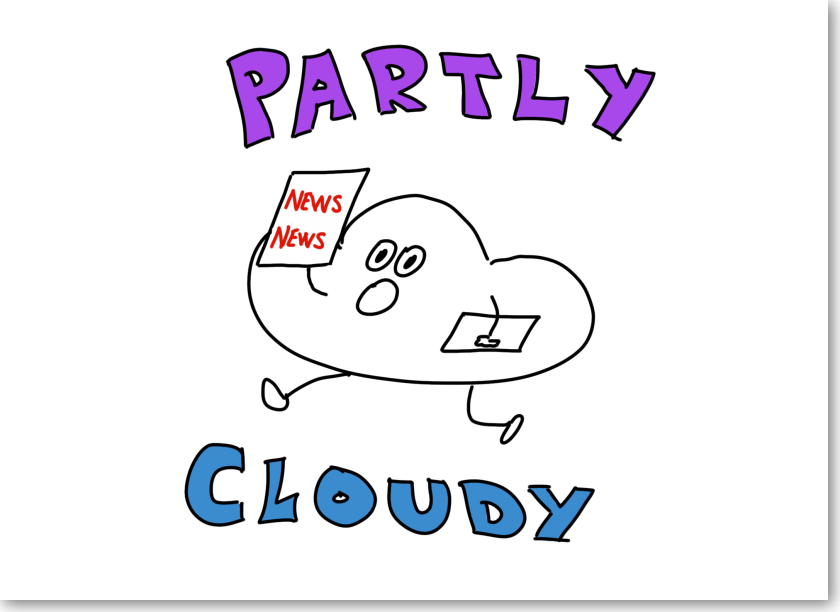 partly cloudy drawing